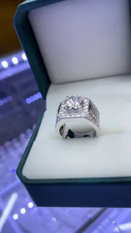 Nhẫn Bạc Cao Cấp Full moissanite 😍😍Chủ 8.1mm MS 0028#kimcuongmoissanite #ngoclinhsilvers925 #giacongtainha #baccaocap 