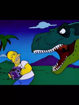 Homer uses a toaster to travel back to the age of dinosaurs.#fyp #simpsons #movie #thesimpsons #cartoon 