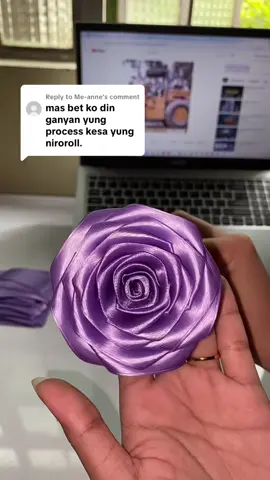 Replying to @Me-anne  another tutorial for satin rose using 1 by 1 method🫶🏻 #tutorial #satinrose #satinrosetutorial #minivlog #crafter 