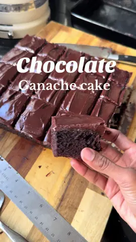 This is the recipe for my mums seriously delicious chocolate cake. One of favourite cake recipes!  Choccy cake -  225g plain flour -  350g caster sugar -  85g coco powder -  1 1/2 tsp baking powder -  1 1/2 tsp bicarbonate soda -  2 eggs -  125ml vegetable oil -  250ml milk -  2 tsp vanilla -  250ml boiling water with 2 tsp instant coffee  Chocolate ganache - -  200g dark chocolate  -  200ml double cream -  50g butter #baking #chocolatecake #chocolateganachecake #sweettooth #homemade