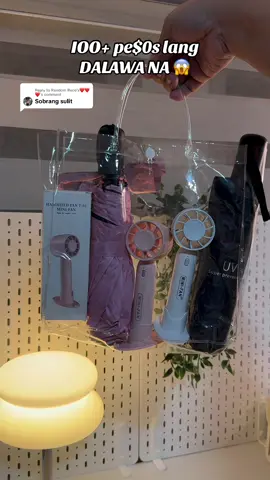 Replying to @Random Reco’s❤️❤️❤️ #umbrella #minifan #uvumbrella #buy1take1 #fyppppppppppppppp Disclaimer: Prices and Details of the products may change once the video is published. The creator is not liable for any changes after the video is published. Prices may vary. Products may change. Any changes on the product may happen. No copyright infringement intended.