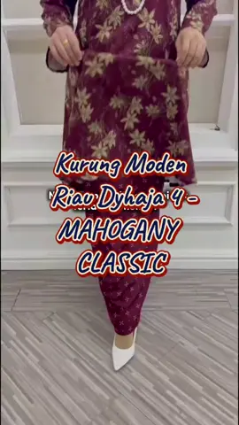 Elegan & nampak eksklusif warna Mahogany Classic ni 😍 RM69 je! #kurungmoden #bajukurung #kurungriau #melidesign #kurungmurah 