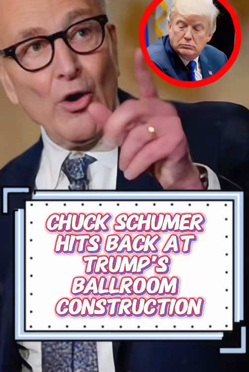 Chuck Schumer hits back at Trump’s ballroom construction.#fyp #foryou #tiktok #celebrity #entertainment #trump #chuck 