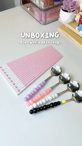 Tối ngày đặt hàng , đặt hàng :)) #đũa #thìa #muỗng #unboxing #thaothichriviu 