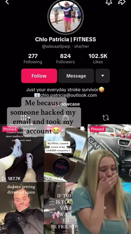 So anyway here’s my new one😫someone just hacked into my email and took my tiktok account off me, Can’t a girl live in peace @TikTok  help me🤣😭 #tiktokaccounthacked #follovers #fitnessrunningaccount #fitnessmotivation 