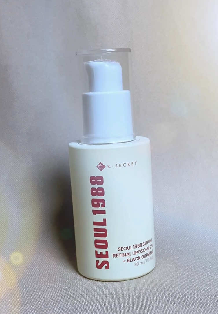 Want to know how I edited this? Feel free to comment! Featuring the product from @KSECRET GLOBAL Seoul 1988 Serum: Retinol Liposome 2% + Black Ginseng #KSECRET #seoul1988 #skincare #ugccommunity #ugc 