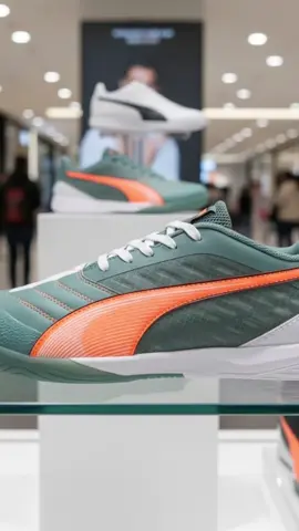 PUMA Sepatu Futsal Pria IBERO IV Green Moon-Heat Fire-Black-White #sepatufutsalpuma #sepatufutsal #pumaoriginal #sepatupuma #puma 