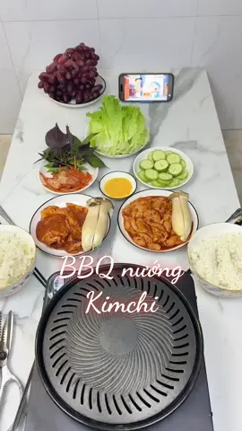BBQ nướng ăn với cơm 😁 chứ không mấy bà nói nhà tui hông ăn cơm 😁😁 mời mọi người 😁#comnhathuthao #monngonmoingay #BBQ #LearnOnTikTok #xuhuongtiktok 