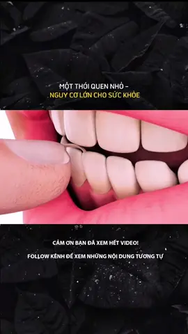 MỘT THÓI QUEN NHỎ- ẢNH HƯỞNG ĐẾN SỨC KHỎE#Laernontiktok #kienthuc #khoahoc #cuocsong 