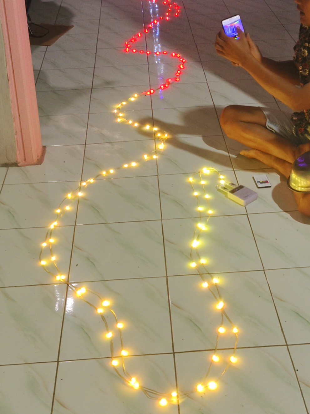 Membalas @tutur.pranoto  lampu hias led strip runing sensor suara apk HP #lampurunning #lampuhias #lampuoutdoor #lampuwarnawarni 