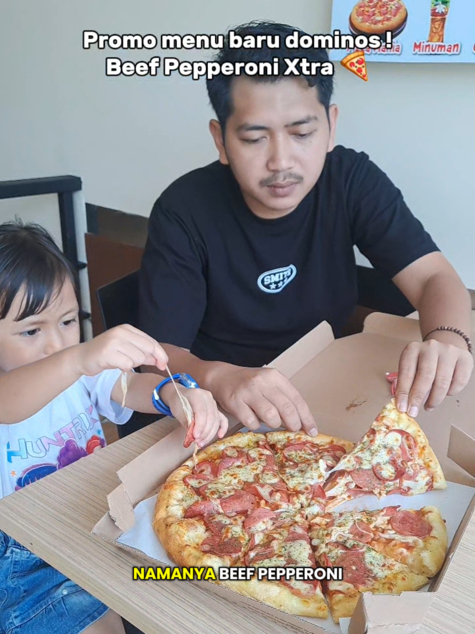 Cobain menu baru dominos pizza guys mumpung lagi promo di tiktok #promoseruweekend #promomakan1010 #hdagofoodie #dominospizza #beefpepperoni 