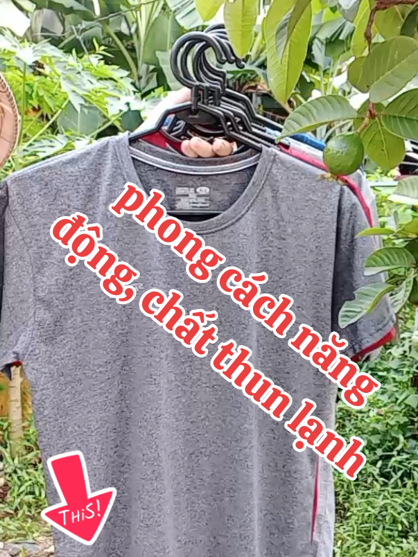 phong cách năng động, chất vải thun lạnh mát có size 40kg đến 100kg nhé anh em ơi #aothunnam #thethao #aonam #xuhuong2025🥰 #phongcach 