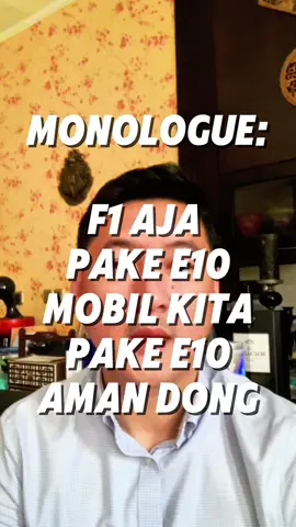 F1 memang pakai E10, tapi bukan etanol biasa. Mereka pakai Green Ethanol, hasil sintesis super murni, kadar airnya hampir nol, dan gak bikin korosi. Sama-sama etanol, tapi jelas bukan etanol yang sama. #Masnoorsutrisno #Monologue #EnergiIndonesia #GreenEthanol #FaktaBukanAsumsi 