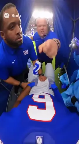 Daboll rescuing Jaxson Dart #nfl #ny #ai #sora #fyp 