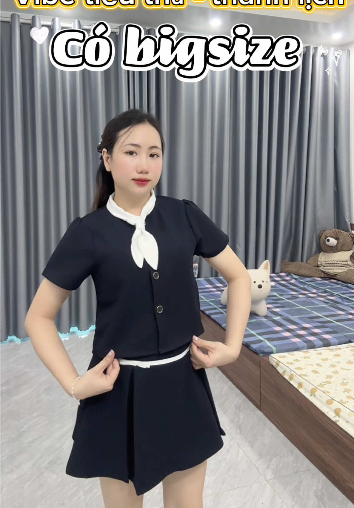 Sét đồ thanh lịch ,tiểu thư có bigsize các nàng đừng bỏ qua nha #xuhuong #viral_video #setxinh #bigsize 
