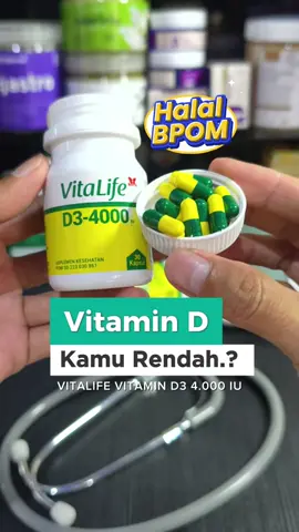 Rekomendasi vitamin d3 yang sudah halal dan bpom #vitamind3 #nyeriotot #rambutrontok #insomnia #suplemenkesehatan 
