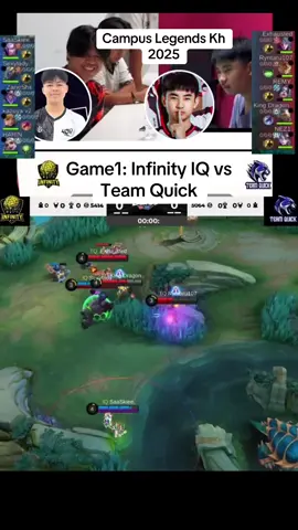 Game1: Infinity iQ vs Team Quick | Campus Legends 2025  #infinityiq #teamquick #campuslegendscup