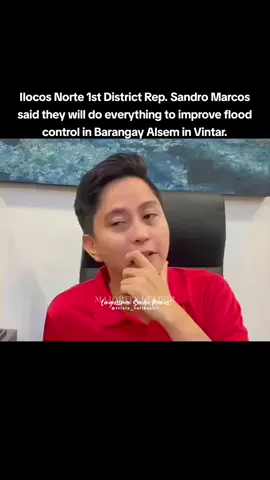 Sinabi ni Ilocos Norte 1st District Rep. Sandro Marcos na gagawin nila ang lahat para maayos ang flood control sa Barangay Alsem sa Vintar. #sandromarcos #sandromarcos7 #congressmansandromarcos #tiktok #fyppppppppppppppppppppppp 