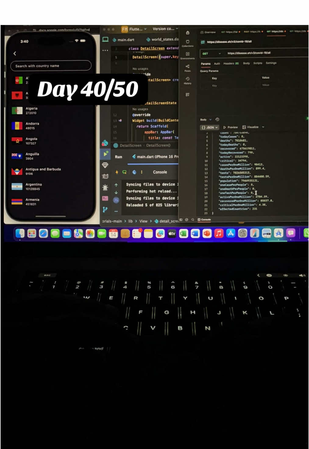 Day 40/50 #flutter #flutterdev #flutterui #fluttercommunity #flutterstudent 
