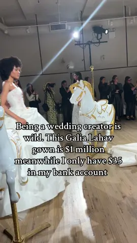 ALL JOKES!!! It’s $36. But seriously this gown is INSANEEEE  #galialahav #nybfw #bridaltiktok #weddingtiktok #norcalbridal 