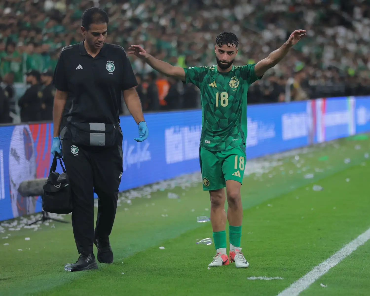 #السعودية_العراق #المنتخب_السعودي🇸🇦 #الأخضر_إلى_كأس_العالم2026 #تصوير_عزوز_شراحيلي 