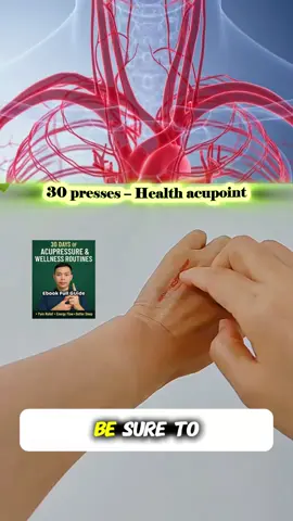 Remember this point — press it 30 times with your left hand, then 30 times with your right hand daily to improve circulation. 💬 Comment one word: THANKS if you want to try! #acupressure #healthtips #wellnesstips #SelfCare #qigong