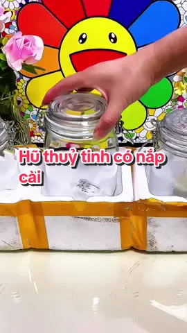 Hũ thuỷ tinh trong suốt có nắp cái kín khít giúp bảo quản đồ tốt hơn #huthuytinh #huthuytinhconap #huthuytinhnapcai #huthuytinhnapcaiinox #giadungtienich 