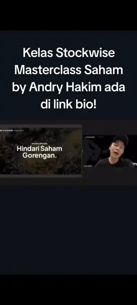 Kelas Stockwise Masterclass Saham by Andry Hakim ada di link bio! . #saham #multibagger #investing #stockwise #viral 