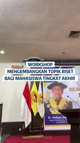 WORKSHOP (MENGEMBANGKAN TOPIK RISET BAGI MAHASISWA TINGKAT AKHIR) #stiabpd #optimissemangatbaru #lldiktiwilayah2 #fyp #palembang 