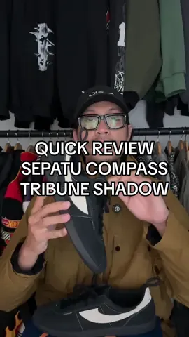 Mumpung @sepatu compass tribune shadow nya restock, langsung sikat dah