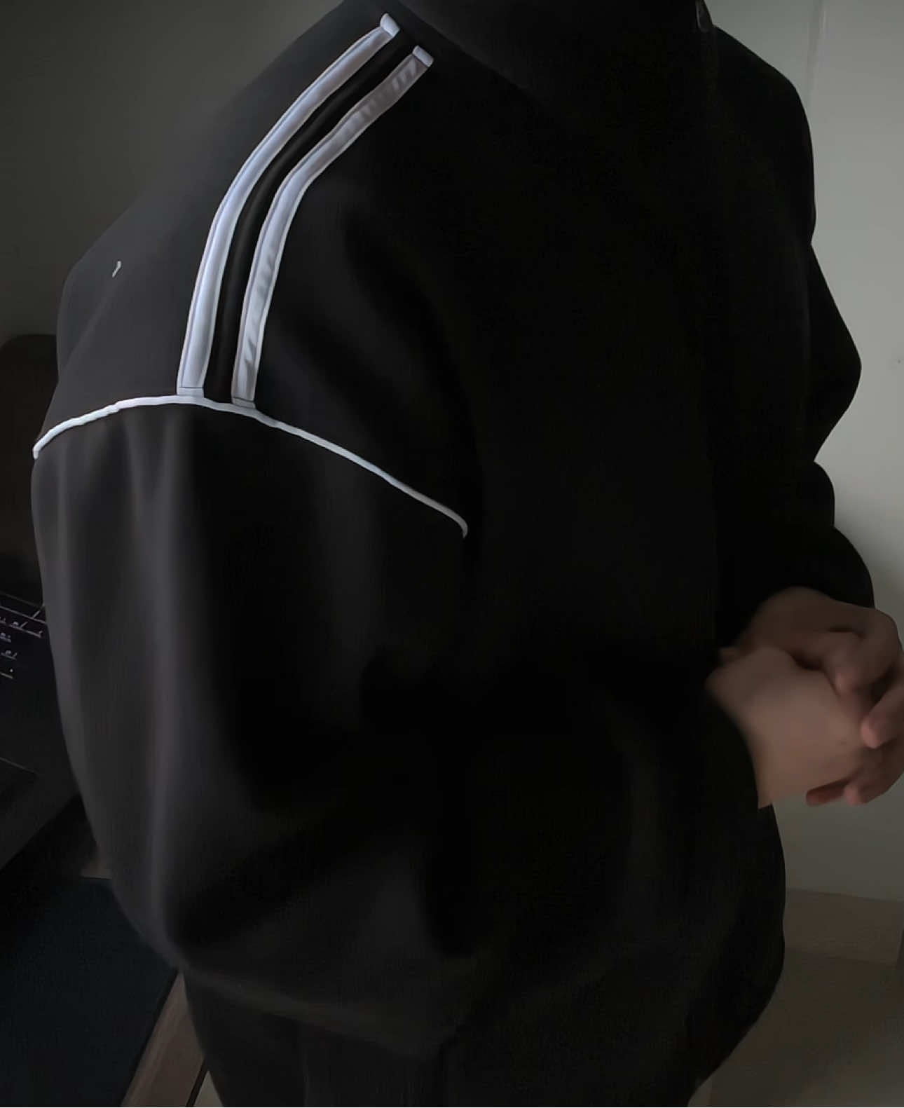 Áo Khoác Sweater 3 Sọc Cổ Cao 