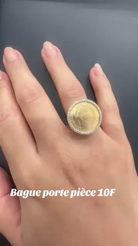 Bague Porte Piece 10F Napoléon  disponible en magasin  13, place Jean-Jaurès, 93200 Saint Denis ##orlenabijoux