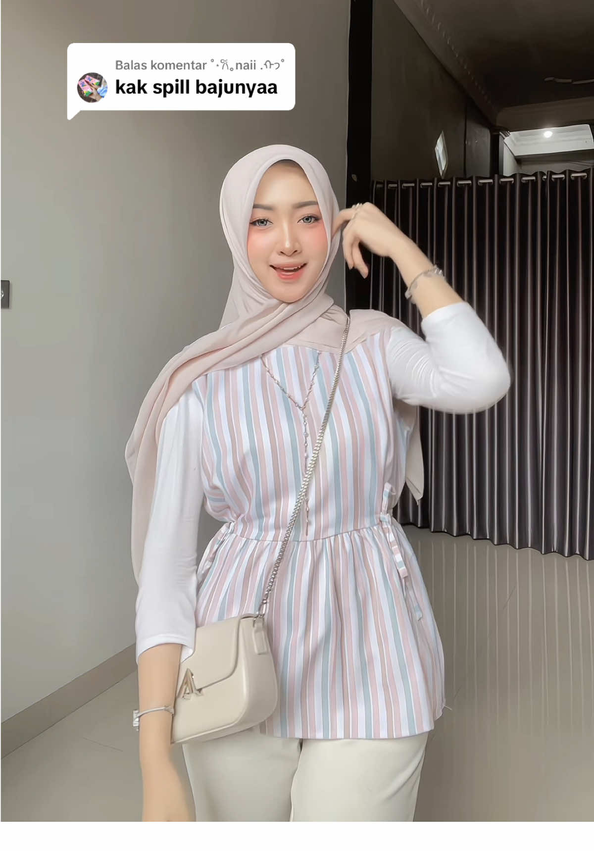 Membalas @˚⋆𐙚｡naii .ᡣ𐭩˚spill semua disinii👆🏻 #OOTD #outfitinspo 