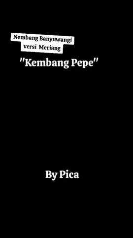 Kembang Pepe By Pica jangan malu berbahasa osing #nembangusing #banyuwangiviral   #fyp #banyuwangihits  #tunasbahasaibu lestarikan bahasa daerah banyuwangi dan budaya indonesia @banyuwangisong @iwbinfo.warga.bany @info.banyuwangi 