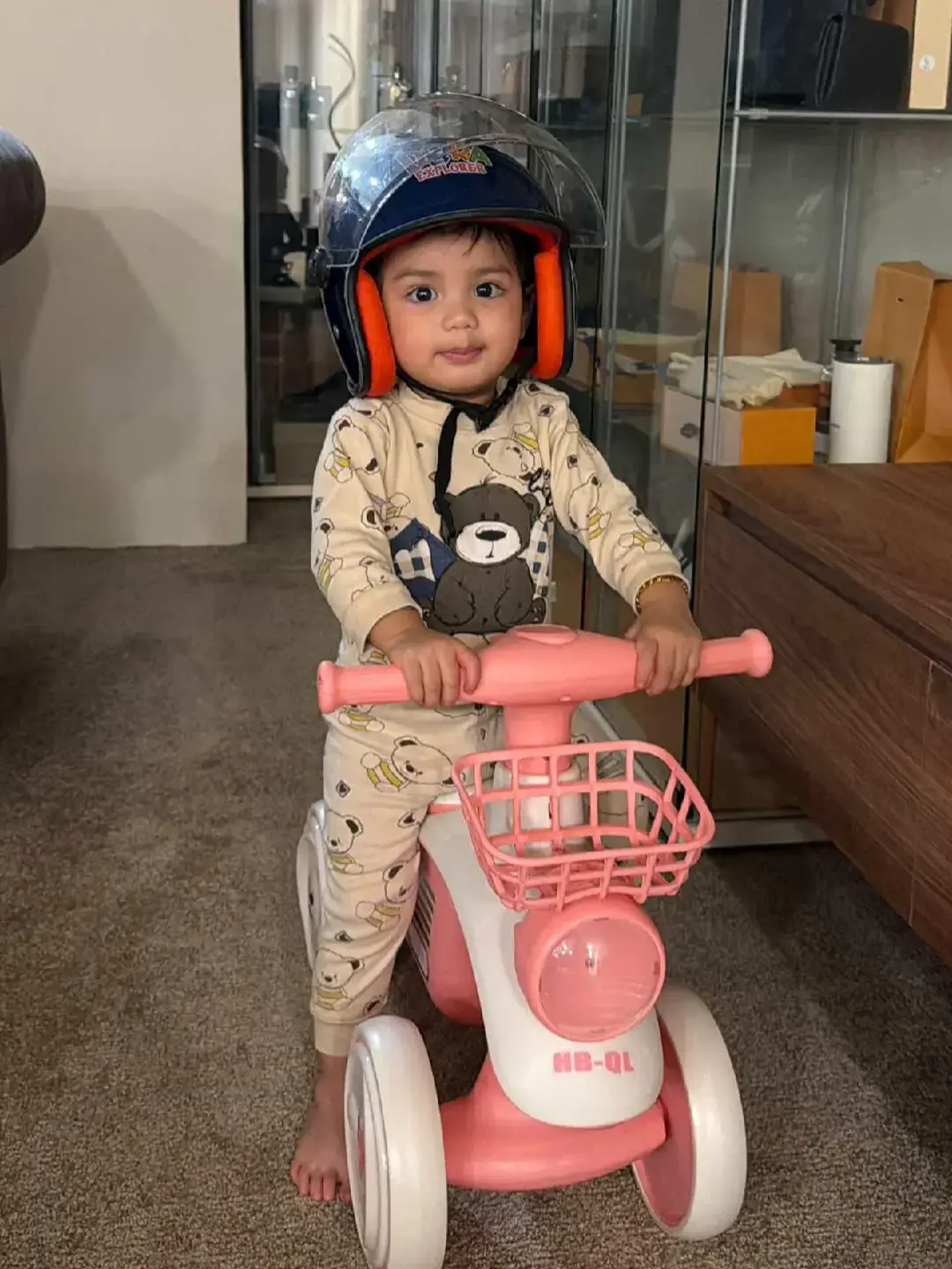 so cute🤗 #puteriameera #jordanboy  #masukberanda 