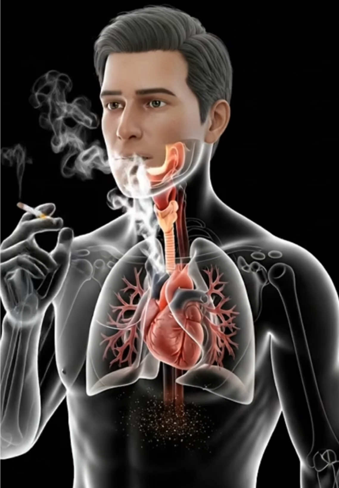 What Happens Inside the Body When you smoke | 3D Medical animation #fyp #anatomy #humanbody #insidertrading #healthfacts @Science Channel @Anatomy of Motion @Ai art @Life_Knowledge @BODYARMOR @Science Channel 