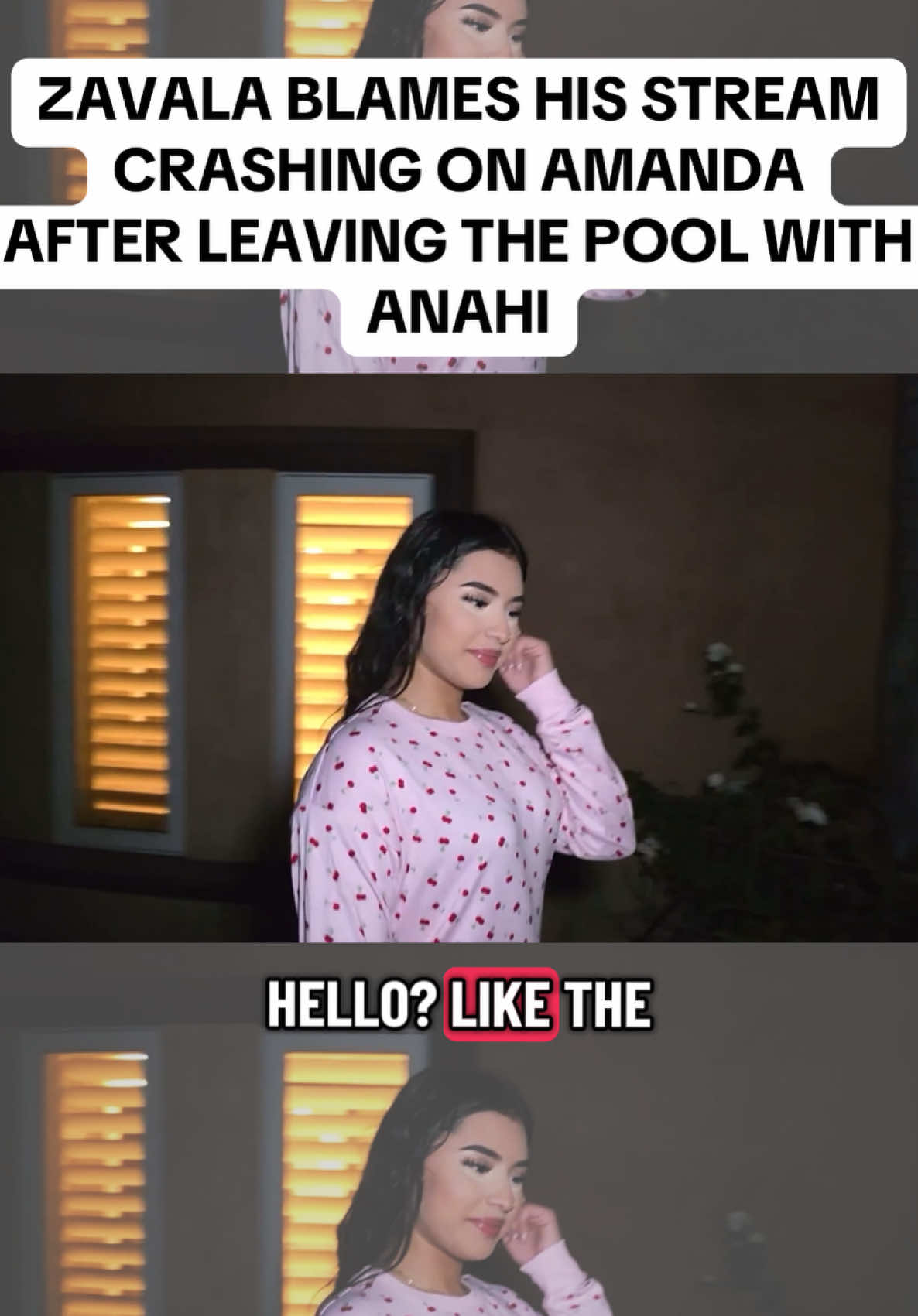 ZAVALA BLAMES HIS STREAM CRASHING ON AMANDA  AFTER LEAVING THE POOL WITH  ANAHI😂 @Zavala🚶🏽‍♂️‍➡️ @Anahi @Amanda💗⭐ #amandasolis #wendyortiz #zavala #streamerclips 
