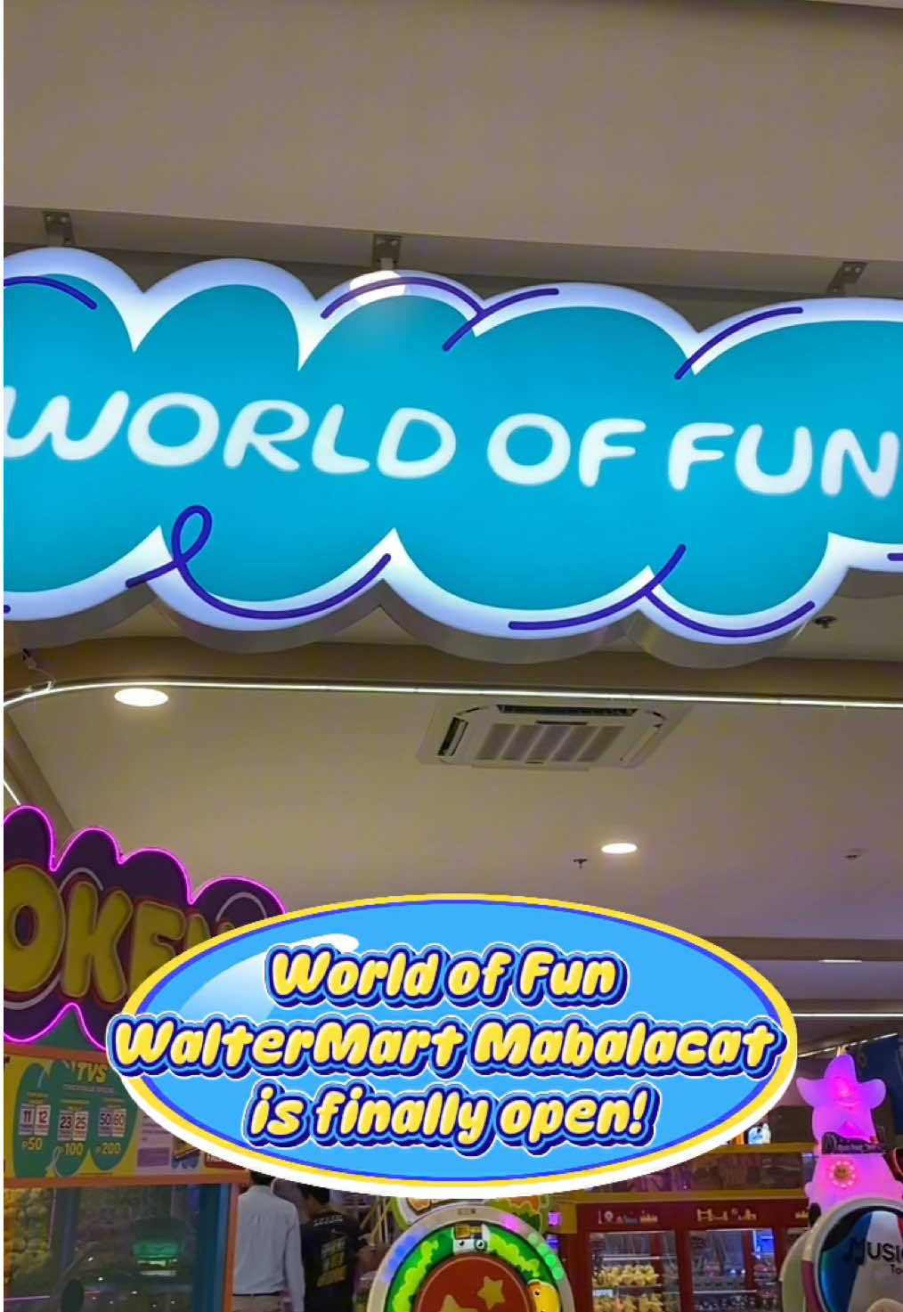The wait is over — World of Fun WalterMart Mabalacat is finally HERE! 🚀  Unlimited games, endless laughter, and all-out fun await!  Don’t miss out — drop by and have the best time with us today! 🥳 #WOF #WorldOfFun #TuloyTuloyAngSayaSaWOF #fyp 