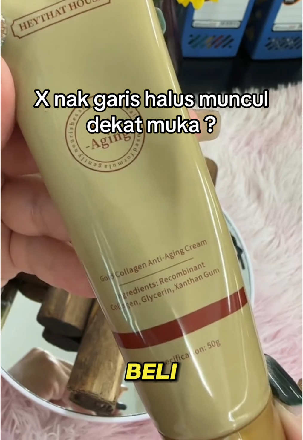 Lepas seminggu guna cream anti aging ni,saya rasa lembut garis halus pun makin pudar dan makeup pun nampak cantik.tak berminyak cepat meresap.#antiaging #glowingskin #rahsiaawetmuda #fyp 