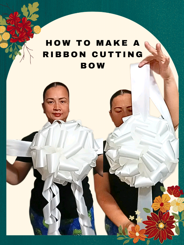 Replying to @jaysean_24 Check here👉@MavShop26 How to make a Ribbon cutting Bow. ribbon cutting bow tutorial. DIY ribbon bow. #decorideas  #howto  #ribbon  #tutorial #DIY 