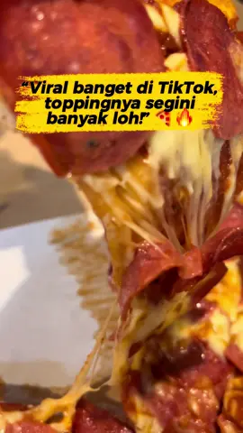 Menu terbaru dari Dominos pizza, beef papperoni pizza topingnya tumpah tumpah, makan pizza ini berasa jadi sultan, buruan klik tag lokasi dibawah video ini buat dapetin promonya. #hdagofoodie #hdagofoodies #DominosPizza #PepperoniPizza #PizzaLovers 