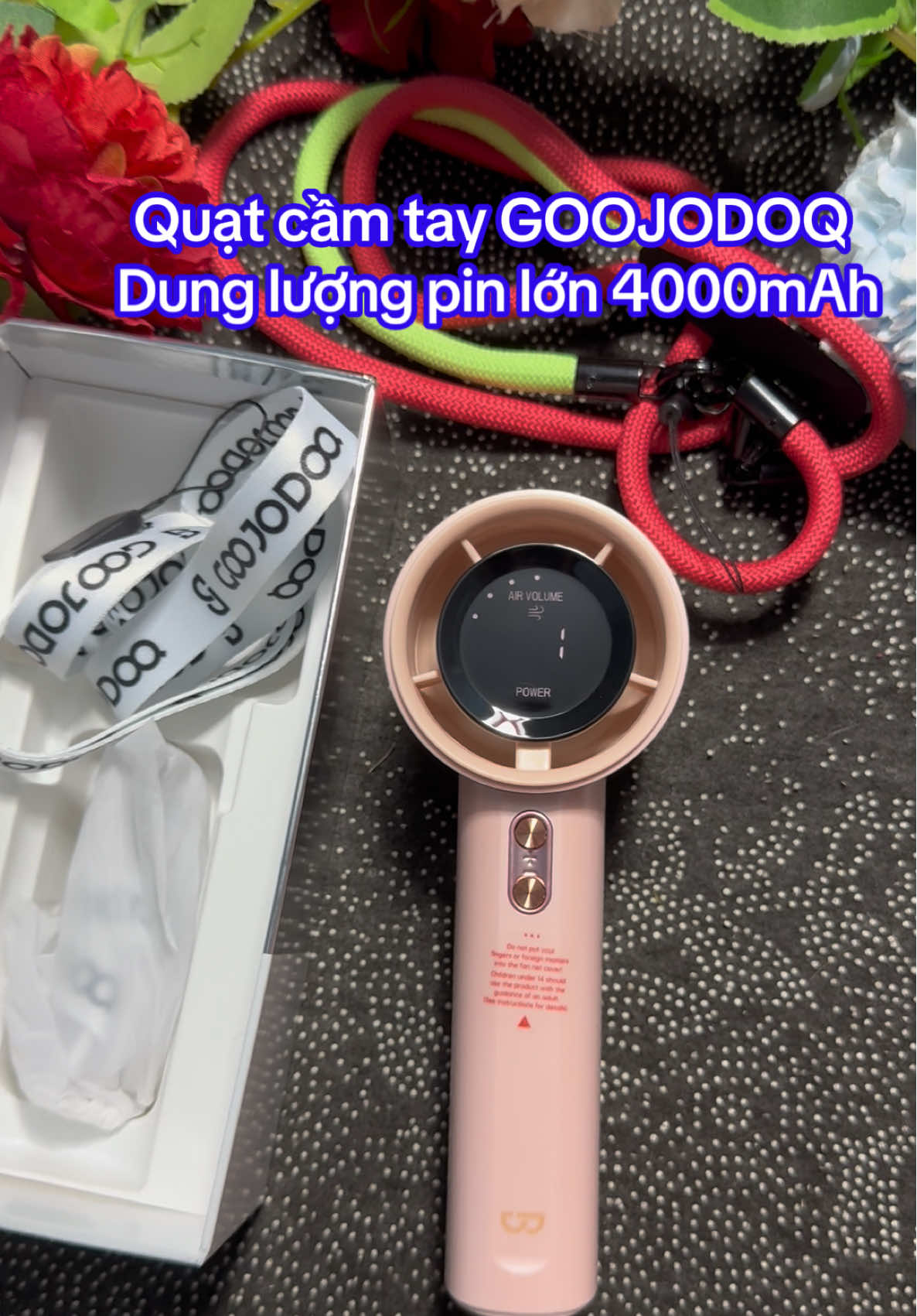 Quạt cầm tay nhiều cấp độ gió Goojodoq #quatcamtay #quatcamtaygoojodog #quatcamtaytichdien #quatcamtaymini #goojodoq 
