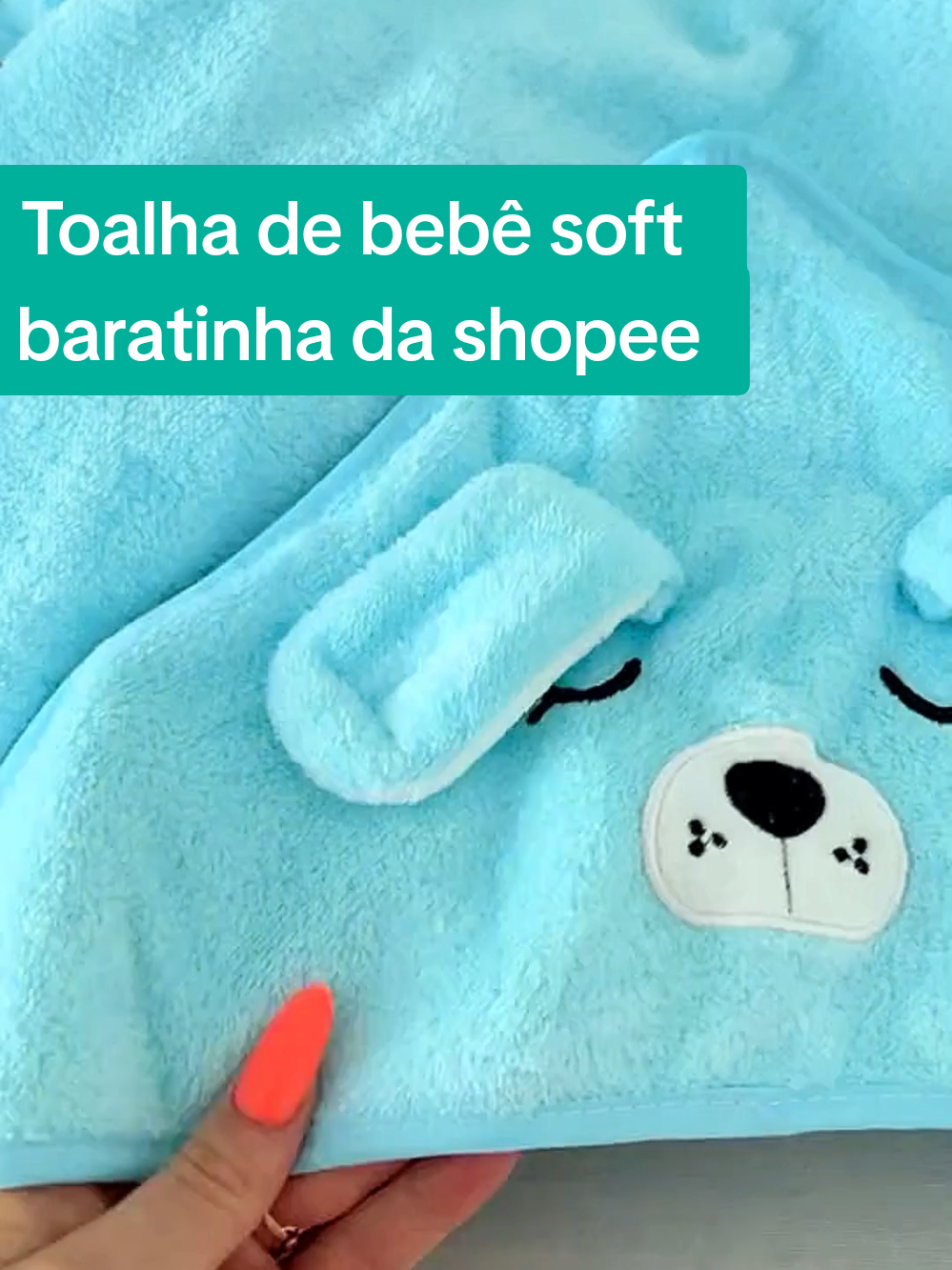 Toalha de Bebê soft para o enxoval  ID:ATW-ANR-MLP . . . . #toalha #banhodobebe #maesdeprimeiraviagem #maternidade #malamaternidade 