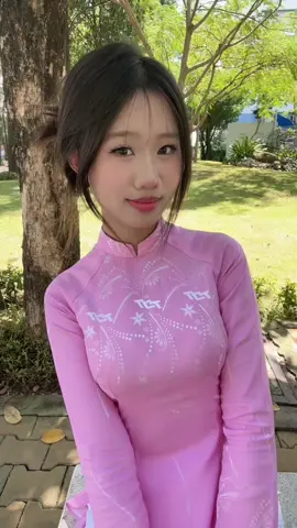 áo dài hồngg🫶🏻#TDTU