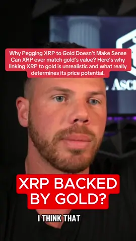 Why Pegging XRP to Gold Doesn’t Make Sense Can XRP ever match gold’s value? Here’s why linking XRP to gold is unrealistic  and what really determines its price potential. #XRP #XRPArmy #XRPHolders #xrpripple 