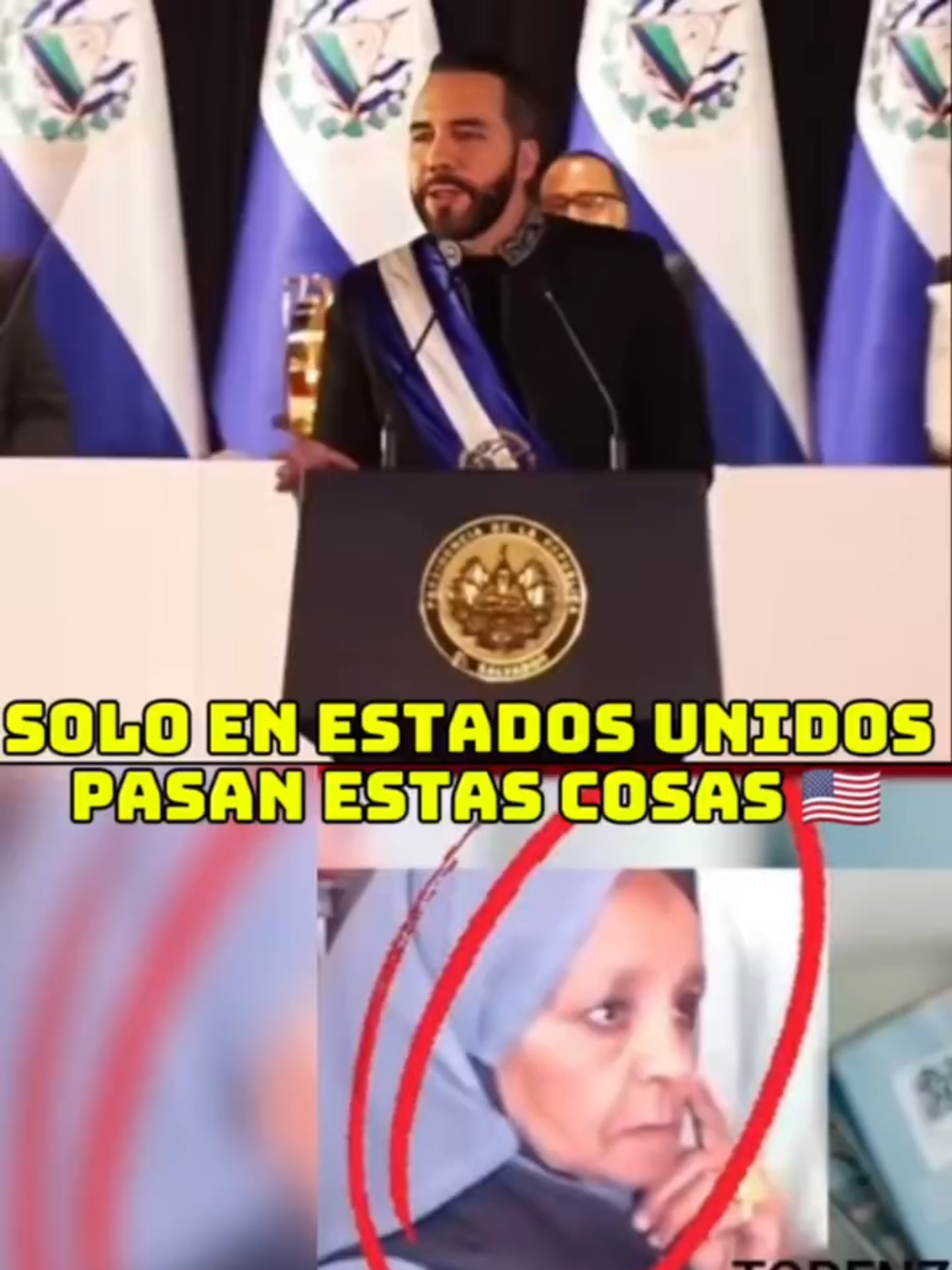 Solo en Estados Unidos sucede esto dijo Bukele. #bukele #breakingnews #telemundo 