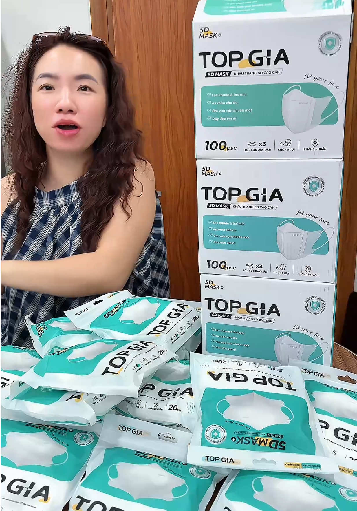 Trả lời @Huyền Hóm Hỉnh 36 (SIÊU THOÁNG KHÍ - DỄ THỞ) Khẩu Trang 5D Topgia - Phiên Bản Cải Tiến #xuhuong #khautrang5d #topgia #huyenhomhinh365 