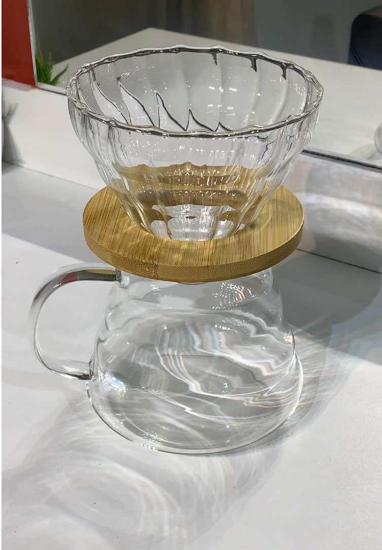 Ela é perfeitaaa!! Vidro super resistente, não vejo a hora de passar café nela 🥹✨ #shopee #enxovaldecasa #cafeteria 