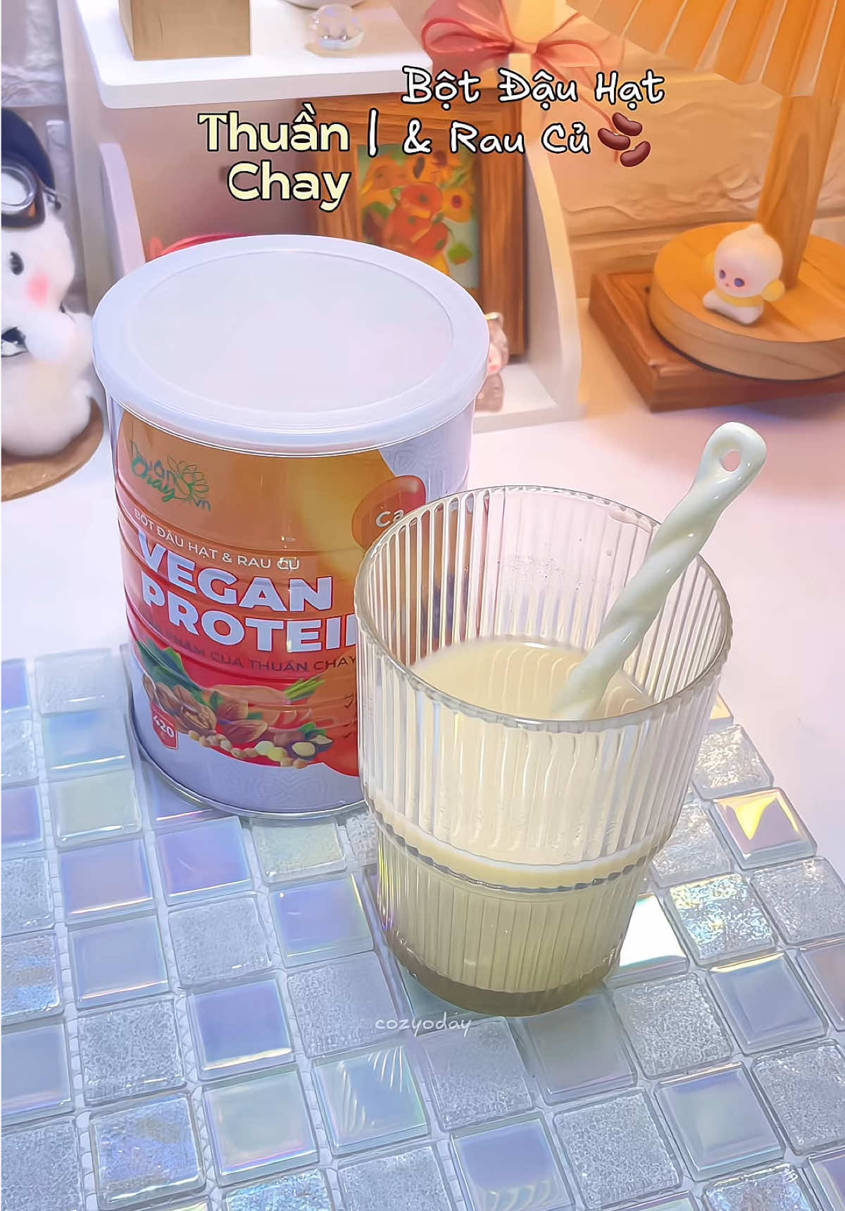 Một ly sữa đậu hạt mỗi ngày vừa ngon vừa bổ vừa năng lượng nữa á 🥛 #botdauhatvaraucu #protein #healthy #botngucoc #viralvideo 