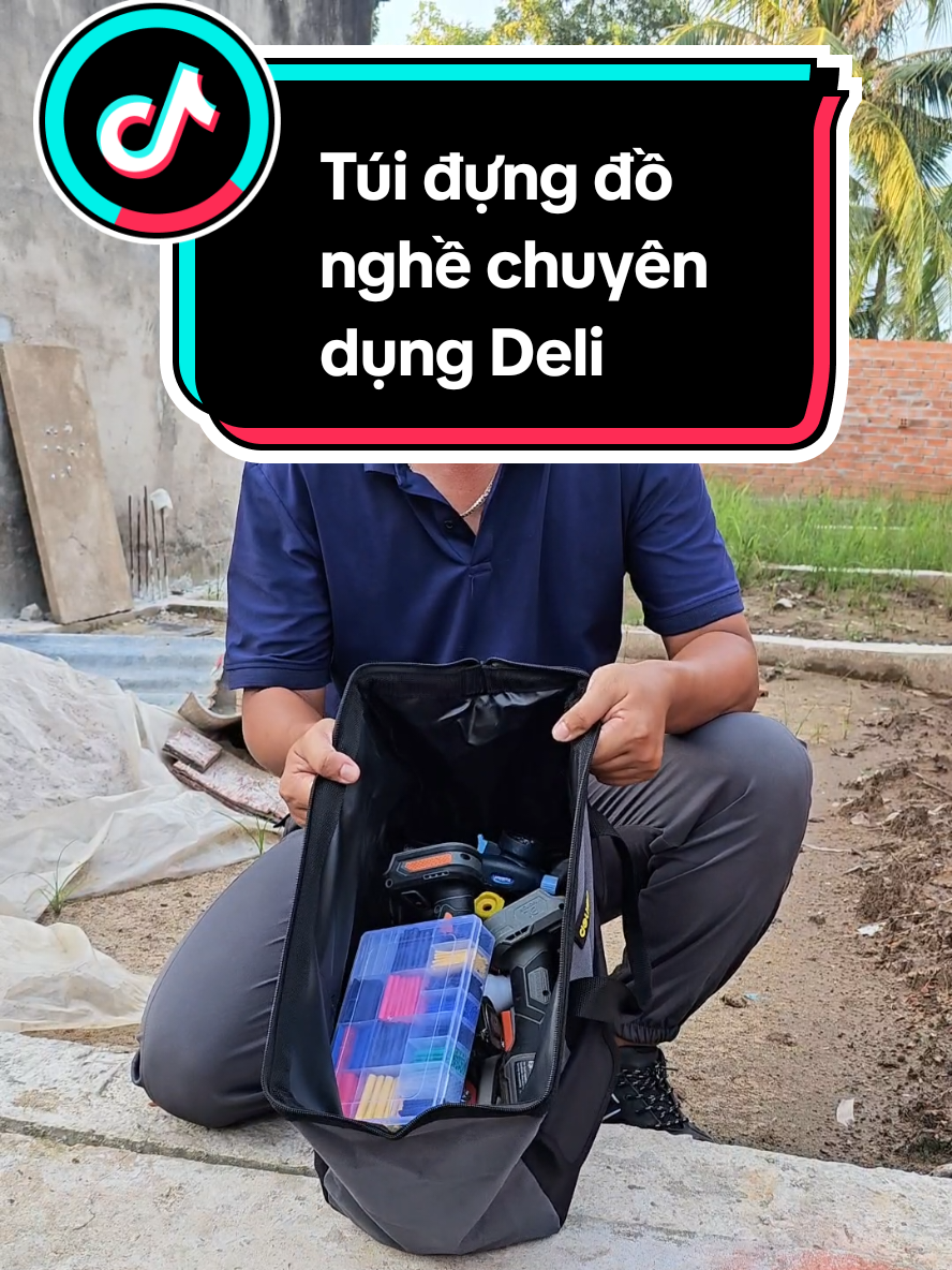 Túi đựng đồ nghề dụng cụ sữa chữa Deli Tools. #tuidungdonghedusize #tuidungdonghesuachua #tuidungdonghe #tuidungdonghedeli 